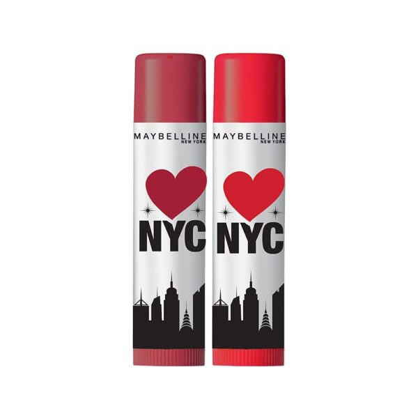 Maybelline New York Baby Lips Loves NYC Lip Balm, Highline Wine & Broadway Red (Pack of 2) 9g - Fast Shipping to USA & Canada