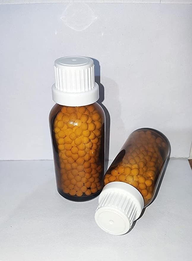 51cYh-ofKPL-1.jpg GMP Certified Pure Sugarcane Pellet Globules, 40 Count, Encased in Sealed 30ml Amber Glass Bottles || Set of 2 x 30 Grams - Image 1