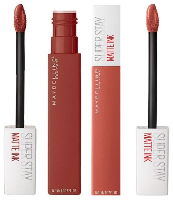 Maybelline New York Super Stay Matte Ink Liquid Lipstick, 70 Amazonian, 5g & Maybelline New York Super Stay Matte Ink Liquid Lipstick, Seeker, 5g - Fast Shipping to USA & Canada