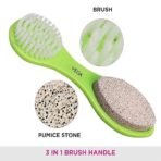 VEGA 3 In 1 Pedicure Scraper Filer Brush Kit Tool for Cleanse, Scrub & File Dead Skin - Fast Shipping to USA & Canada - Image 4