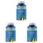 Carbamide Forte Double Strength Fish Oil 1000mg with Omega 3 600mg -120 Capsules (Pack of 3) - Fast Shipping to USA
