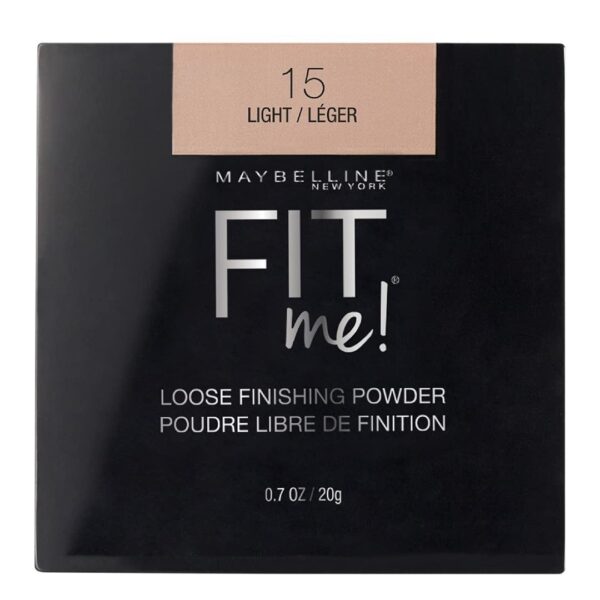 Maybelline New York Loose Finishing Powder, Controls Shine, Mineral Based Formula, Fit Me, 15 Light, 20g - Fast Shipping to USA & Canada