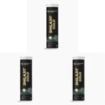 Carbamide Forte Hilajit Gold Effervescent Tablets | Ayurvedic Himalayan Shilajit Original Effervescent Supplement for Men | Helps In Boosting Strength, Stamina & Power - 15 Tablets (Pack of 3) - Fast Shipping to USA