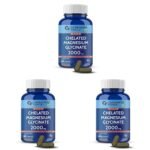 Carbamide Forte Chelated Magnesium Glycinate Supplement 2000mg Per Serving | Magnesium Supplement Supports Muscle Recovery & Better Sleep -60 Veg Tablets (Pack of 3) - Fast Shipping to USA