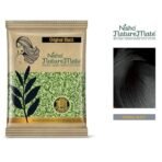 Nisha Nature Mate Henna Based Hair Color Powder Without Ammonia Natural Hair Colour for Women & Men 10gm Pack of 10 (Original Black) - Fast Shipping to USA & Canada - Image 3