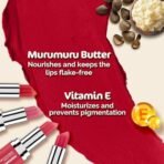 Mamaearth Creamy Matte Long Stay Lipstick with Murumuru Butter and Vitamin E for 8-Hour Long Stay (Flakeproof & Non-Drying | Intense Color Payoff) - 4.2g (Rose Nude) - Fast Shipping to USA & Canada - Image 6