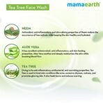 Mamaearth Tea Tree Oil Control Face Wash | Controls Acne & Pimples | Removes Excess Oil | For Oily and Sensitive Skin | For Men & Women | 250 ml - Fast Shipping to USA & Canada - Image 7