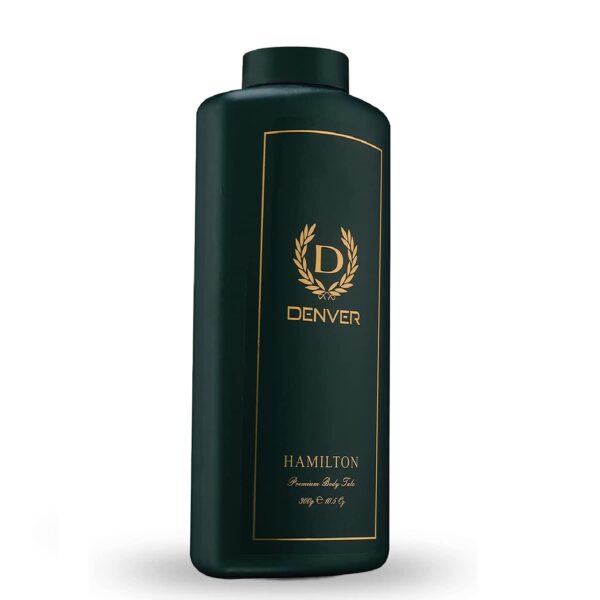 DENVER Hamilton Premium Body Talc- 300GM | Scented Talcum Powder for Men - Fast Shipping to USA & Canada