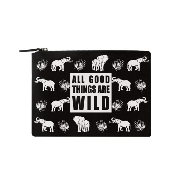 Colorbar Co-Earth The Trumpet Flat Pouch - Carbon Black - Fast Shipping to USA & Canada