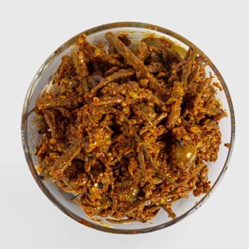 Organic Bites Marwadi Rajasthani kair sangari Delicacy Pickles I Ker sangri achar -200 gm - Fast Shipping to USA & Canada