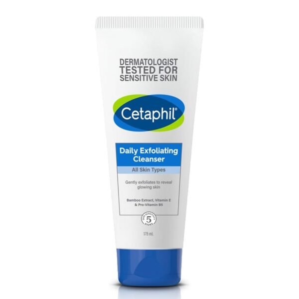 Cetaphil Daily Exfoliating Cleanser 178 ml for Normal, Dry & Oily Skin,Scrub For Glowing Skin, Non-irritating - Fast Shipping to USA & Canada