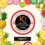 KINDED Nail Paint Remover Wipes Acetone Free Cuticle Care Nourishing Formula Nail Polish Removing Lacquer Cleanser Wet Pads Pulls Tissues Enriched with Jojoba Oil & Vitamin E - Fruity, 40 Wipes - Fast Shipping to USA & Canada - Image 3