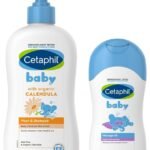 Cetaphil Baby Wash & Shampoo with Organic Calendula (400ml)&Cetaphil Baby Massage Oil, 200 ml, White - Fast Shipping to USA & Canada
