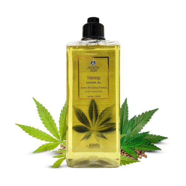Ayouthveda Hemp Shower Gel Qty-250ml - Fast Shipping to USA & Canada