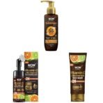 WOW Skin Science Sunscreen For All Skin Types Spf 55 Pa+++ Matte Look Ultra Light& Brightening Vitamin C Foaming Face Wash&Brightening Vitamin C Face Wash,Pack Of 1 - Fast Shipping to USA & Canada