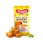 FOODIA Jaggery Cardamom Tea Sachets (Pack of 50) | Instant Tea Premix with Jaggery & Cardamom | 4 in 1 Chai Sachets | Non-Curdling Formula | Elaichi Chai | Convenient & Travel-Friendly - Fast Shipping to USA & Canada