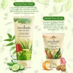 Moha: Herbal Face Wash 200 ml with Herbal Scrub 50 ml | Aloe, Cucumber, Rose, Neem and Yashtimadhu | Combo Pack of 2 - Fast Shipping to USA & Canada - Image 4