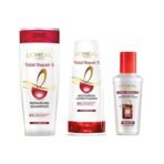 L'Oreal Paris Total Repair 5 Shampoo, 340ml (With 10% Extra) And L'Oreal Paris Total Repair 5 Conditioner, 175ml (With 10% Extra) And L'Oreal Paris Total Repair 5 Serum, 40ml - Fast Shipping to USA & Canada