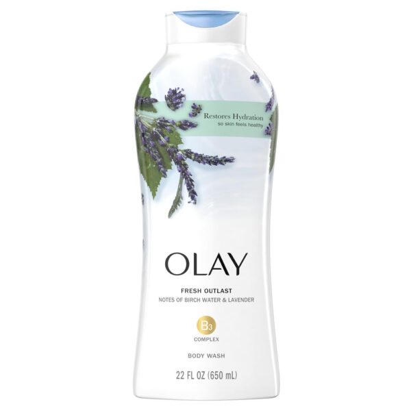 Olay Fresh Outlast Purifying Birch & Lavender Body Wash 22 Oz, 1.52 Pound - Fast Shipping to USA & Canada