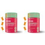 Carbamide Forte PCOS Supplements for Women with 40:1 Ratio of Myo & D Chiro Inositol Fortified with PCOS Vitamins & Minerals - Orange Flavour - 60 Veg Gummies (Pack of 2) - Fast Shipping to USA