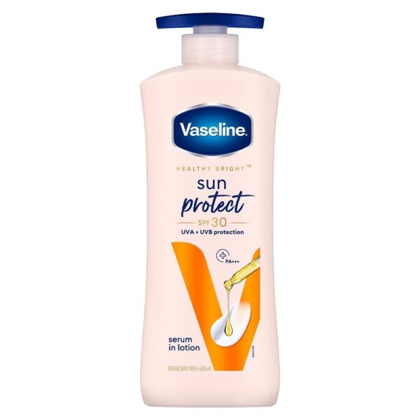 Vaseline Sun Protect SPF 30 Body Lotion, Reduces Tan Lines in 7 Days, UVA + UVB PA+++ Sun Protection, 600ml - Fast Shipping to USA & Canada