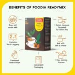 Foodia Classic Jaggery Tea Readymix | 2 in 1 Instant Tea Premix with Jaggery & Assam Tea | Classic Flavour | 400g Box | Classic Chai | Instant Tea - Fast Shipping to USA & Canada - Image 7