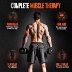 Beardo Deep Tissue Massage Gun | Sports Massager | Full Body Massager Machine for Pain Relief | 99 Performance Modes | Massage Machine for Body Pain | Faster Muscle Recovery with Multiple Attachments | Massage Gun For Men - Fast Shipping to USA & Canada - Image 5