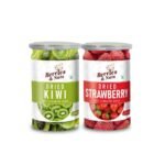 Berries And Nuts Dehydrated Dried Kiwi & Strawberry Combo | Kiwi 200 Grams & Strawberry 200 Grams - Fast Shipping to USA & Canada