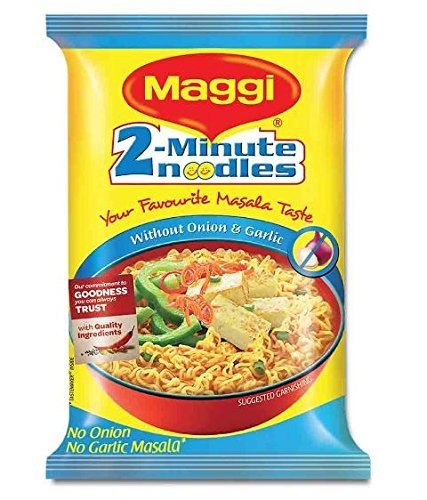 MAGGI Vegetarian No Onion No Garlic Noodles, 70Gm(Pack Of 5) - Fast Shipping to USA & Canada