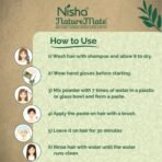 Nisha Nature Mate Henna Based Hair Color Powder Without Ammonia Natural Hair Colour for Women & Men 10gm Pack of 10 (Original Black) - Fast Shipping to USA & Canada - Image 5