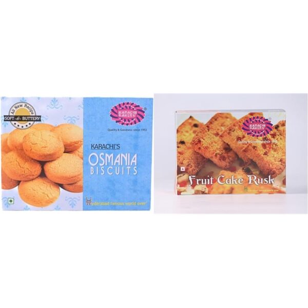 Karachi Bakery Osmania Biscuits, 400g Karachi's Fruit Cake Rusk 400g - Fast Shipping to USA & Canada