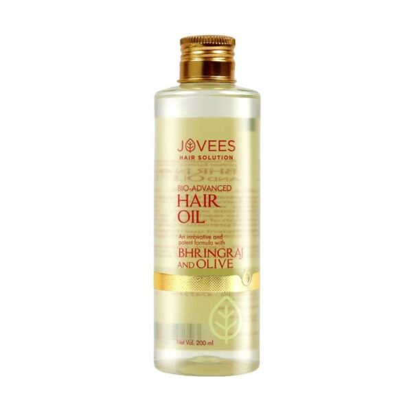 Jovees Herbal Bringraj & Olive Bio- Advanced Hair Oil |For Dry & Damaged Hair | Nourishes Scalp & Hair Follicles | Reduces Dandruff and Hairfall |With Bhringraj Oil, Olive Oil, Jojoba Oil 200ml - Fast Shipping to USA & Canada