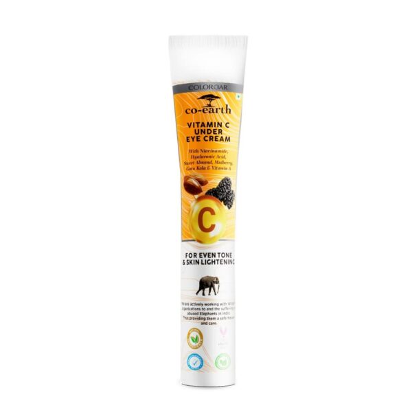 Colorbar Co-earth Vitamin C Under eye cream 20g I Reduce puffiness and dark circles I Enhance skin elasticity and texture I Reduce Dark circles - Fast Shipping to USA & Canada