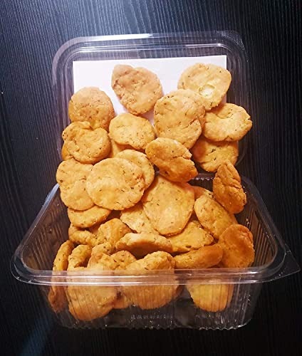 Organic Bites Rajasthani Homemade Ajwain Namkeen Mathri,Healthy and Hygienic Snacks, Delightful Ready to Eat Mathri -400 gm - Fast Shipping to USA & Canada
