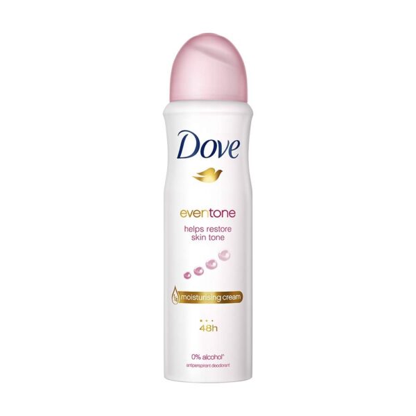 Dove Eventone Deodorant For Women, Antiperspirant Body Spray For Long Lasting Odour Protection, Skin Friendly Deo, Alcohol Free, Paraben Free, 150 ml