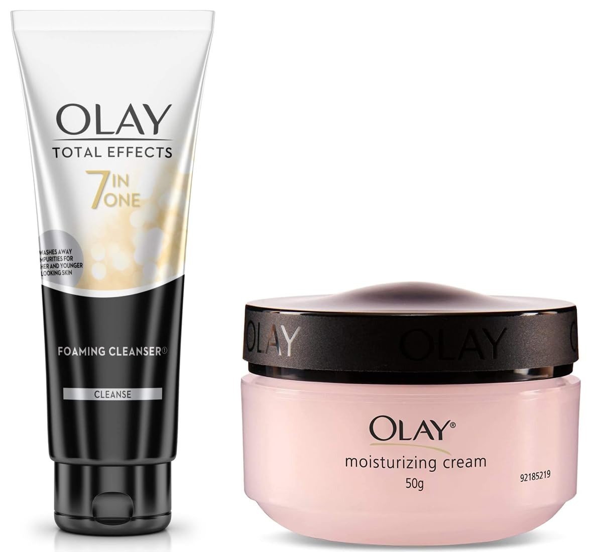 51nV9T2S4GL-1.jpg Olay Moisturising Cream, 50g & Olay Face Wash Total Effects 7 in 1 Exfoliating Cleanser, 100g - Fast Shipping to USA & Canada - Image 1