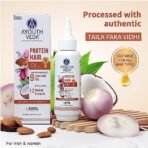 Ayouthveda Protein Hair Oil For Healthy Hair | Blend of Essential Oil & 12 Herbal Extracts | Strengthen The Roots & Makes Hair Shiny | A Non Sticky Formula For Dandruff Control (Pack of 3-100ml each) - Fast Shipping to USA & Canada - Image 3