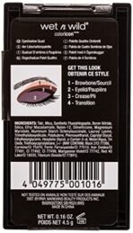 Wet n Wild, Color Icon Eyeshadow Quads, Eyeshadow Palette with Shiny and Matte Multicolor Eyeshadows, Long-Lasting and Easy-to-blend Formula, Silent Treatment - Fast Shipping to USA & Canada - Image 4