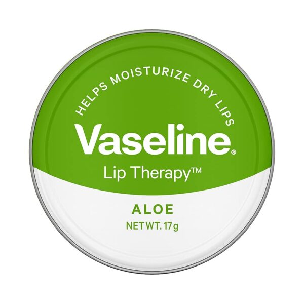 Vaseline Lip Tins Aloe|| 17g | Infused with Aloe Extracts for Lip Hydration & Natural Shine - Fast Shipping to USA & Canada