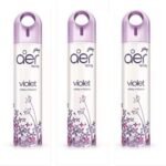 Godrej Aer Violet Valley Bloom (Pack of 3) Home Fragrance Spray (3 x 270 ml) - Fast Shipping to USA & Canada
