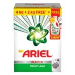 Ariel Matic Detergent Powder Front Load - 4kg + 2kg + 500ml Liquid free | Removes 100 Tough Stains in 1 wash | Specially Designed for Washing Machines | Fresh Fragrance - Fast Shipping to USA & Canada - Image 3