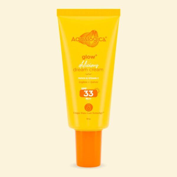Aqualogica Glow+ Delicious Dream Cream with Vitamin C & Papaya - 50g - Fast Shipping to USA & Canada