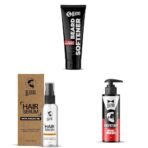BEARDO Beard Softner & Hair Serum, 50 ml & Godfather Beard Wash for Men, 100 ml - Fast Shipping to USA & Canada