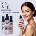 Fashion Colour MIST & FIX Setting Spray (30ML*3) | Setting Spray For Makeup Long Lasting | Mist Fix Shimmer | Illuminating & Hydrating Makeup Fixing Spray | Makeup Fixing Spray For Long-Lasting Makeup | Set of 3 - Fast Shipping to USA & Canada - Image 3