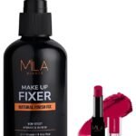 MILA Beaute Pro Matte Lipstick | Creamy Matte Lipstick | Shade - Padmaavat, 4.2g Makeup Fixer | Natural Finish |Hydrating Makeup Setting Spray |75ml - Fast Shipping to USA & Canada