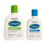 Cetaphil Moisturizing Lotion For Sensitive Or Dry Skin 250 ml and Oily Skin Cleanser 125ml Combo - Fast Shipping to USA & Canada