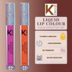 KINDED Liquid Lip Colour Vitamin E Enriched No Transfer Waterproof Long Stay Lipsticks Lip Gloss Set for Girls Women (Pack of 2, 6 ml each, Matte Finish, Shades More Magenta & Sangria Orange) - Fast Shipping to USA & Canada - Image 4