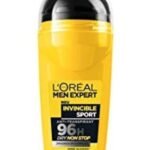 L'Oreal Paris Men's Expert Invincible Sport 96Hr Dry Non Stop Protection Anti-Transpirant Deodorant Roll On (50 Ml), Pack of 1 - Fast Shipping to USA & Canada