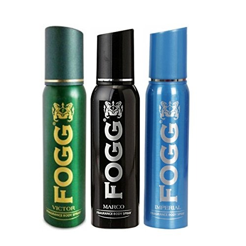 FOGG Men Victor & Marco & Imperial Oriental Scent Deodorant Spray (Pack Of 3)(100Gms/120Ml Each) - Fast Shipping to USA & Canada
