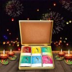 Chai Craft Boxful of Joy | Wooden Gifting Box Herbal Infusion Green Tea, 6 flavors in 1 Box (30 Tea Bags) - Fast Shipping to USA & Canada - Image 4